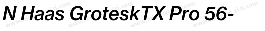 N Haas GroteskTX Pro 56字体转换